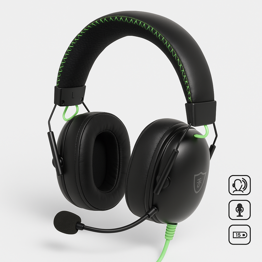 Casti gaming s-Eye Battletron cu sunet surround 360 grade RGB, microfon flexibil USB si pernite over ear confortabile