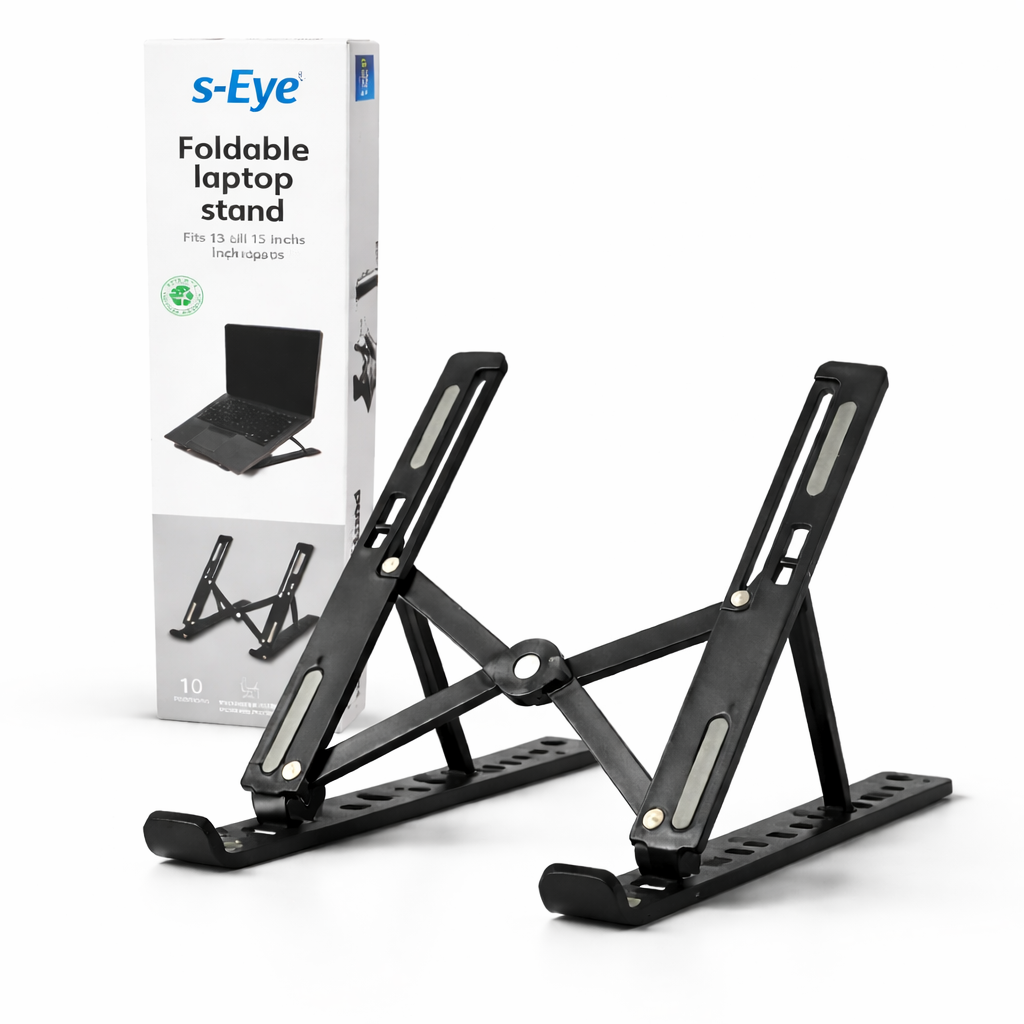 Suport laptop pliabil s-eye LAB31, reglabil 10 poziții, pentru laptop 13–15 inch