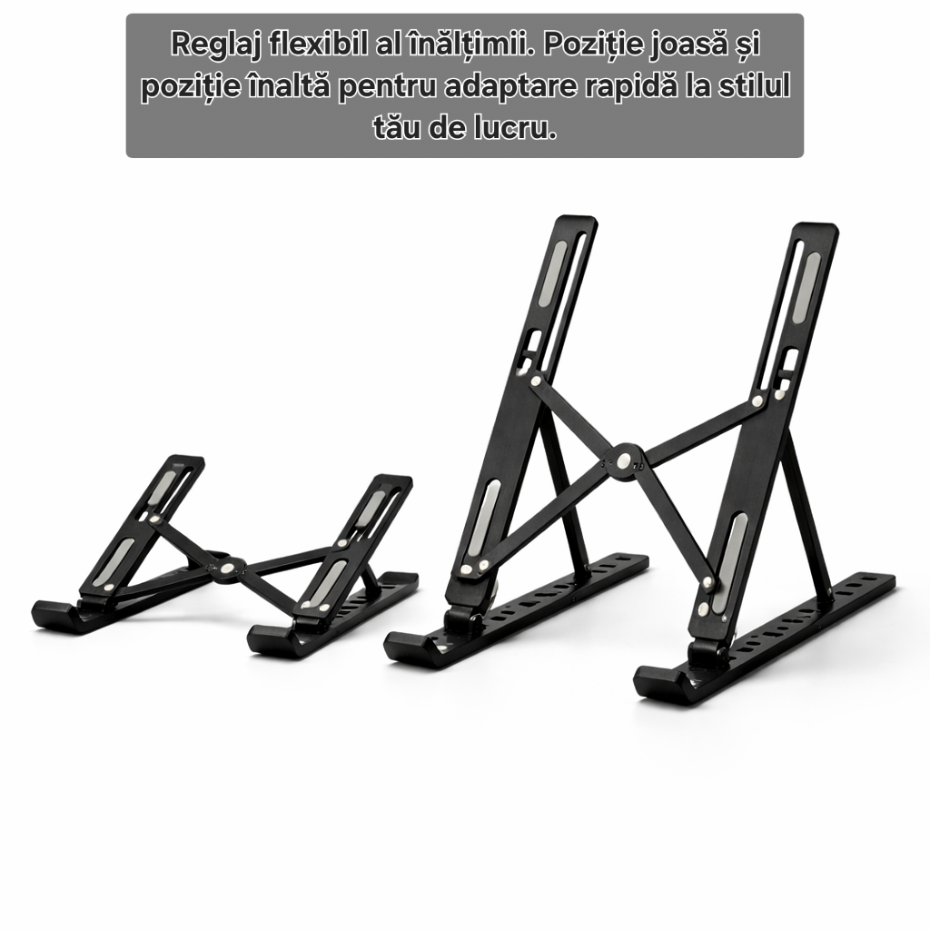 Suport laptop pliabil s-eye LAB31, reglabil 10 poziții, pentru laptop 13–15 inch