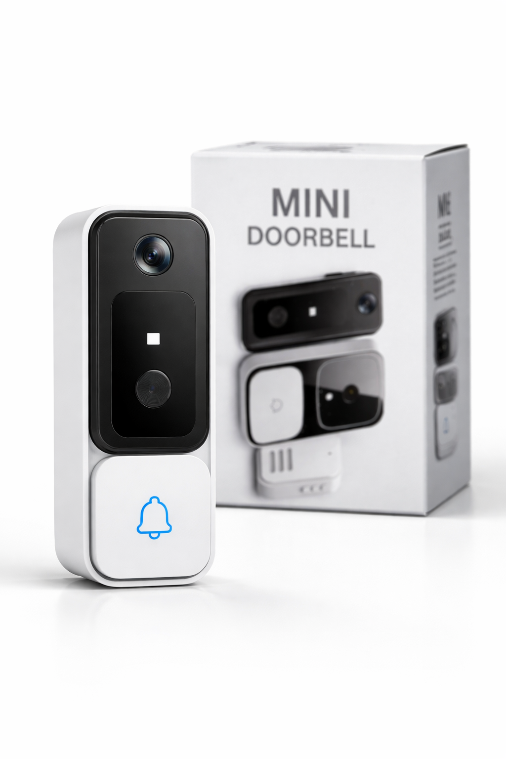 Sonerie Video WiFi Mini cu Cameră HD, Audio Bidirecțional, Detecție Mișcare PIR, Viziune Nocturnă, ABT 2010