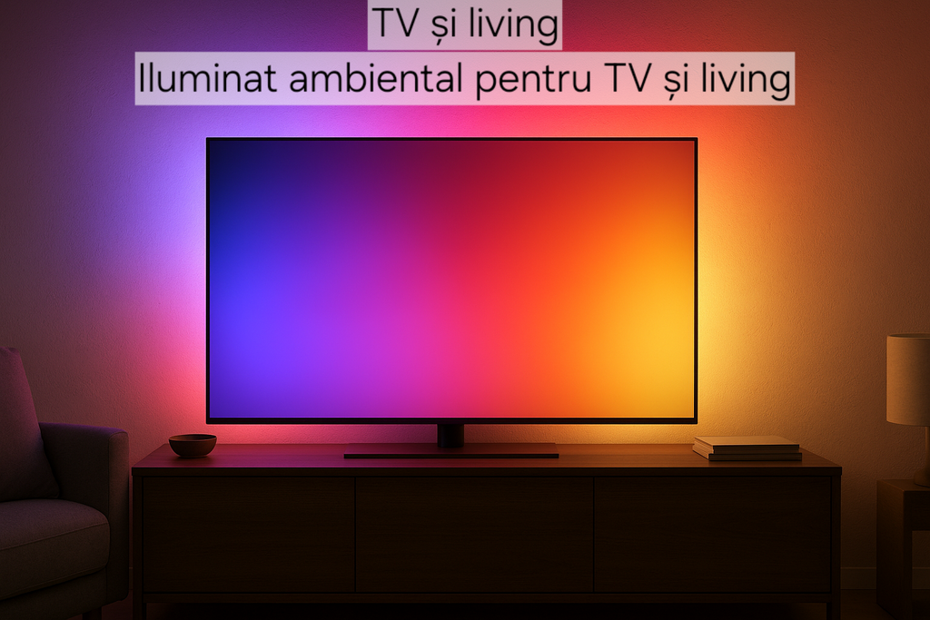 Bandă LED RGBIC s-eye Ultra Thin 5m cu Telecomandă și USB