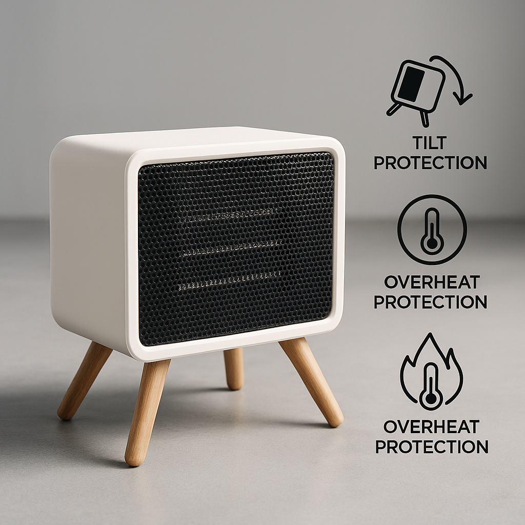 Încălzitor Ceramic S Eye 1500 W pentru camere de 10 până la 15 mp