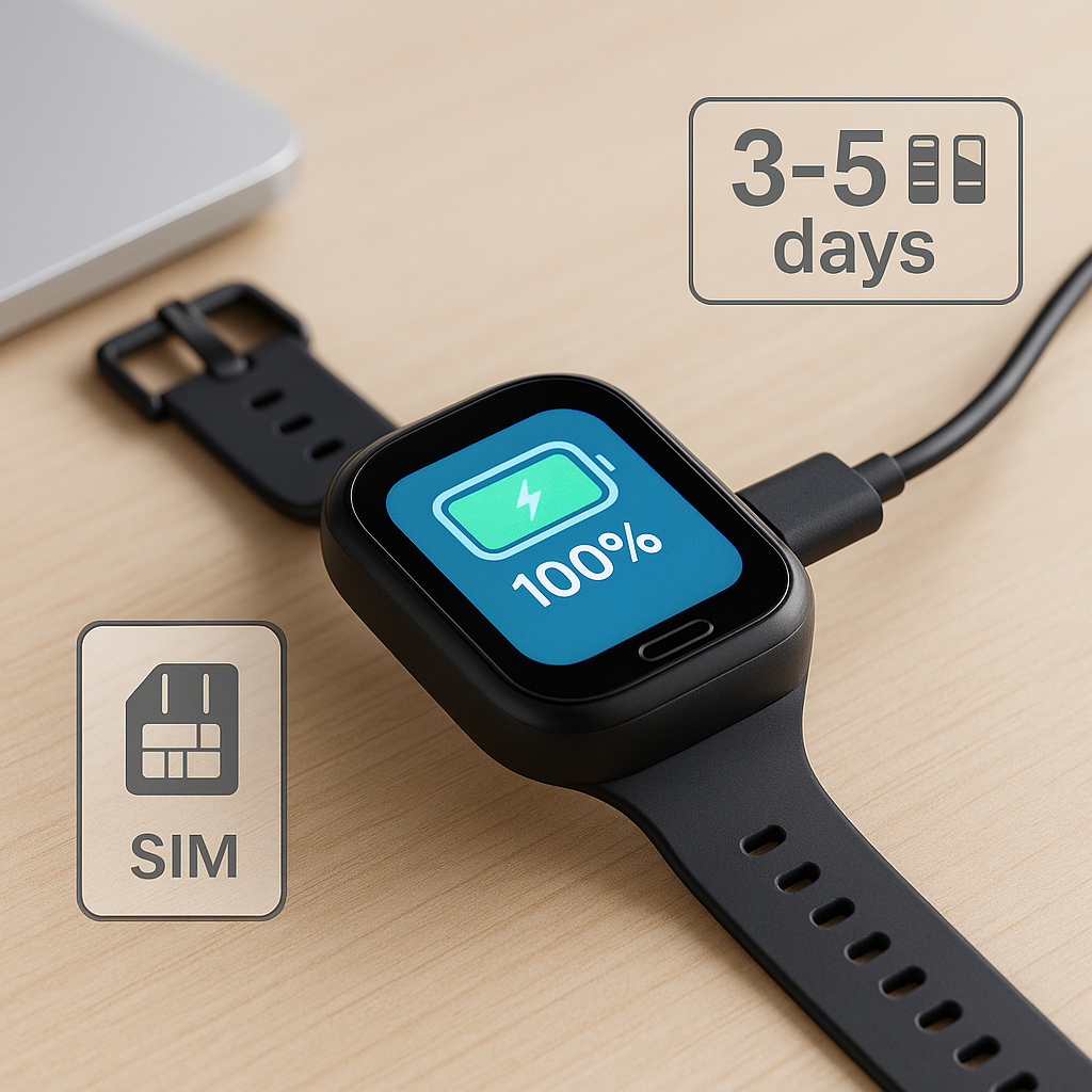 Smartwatch s-Eye pentru Copii cu GPS, Apel SIM și Localizare în Timp Real