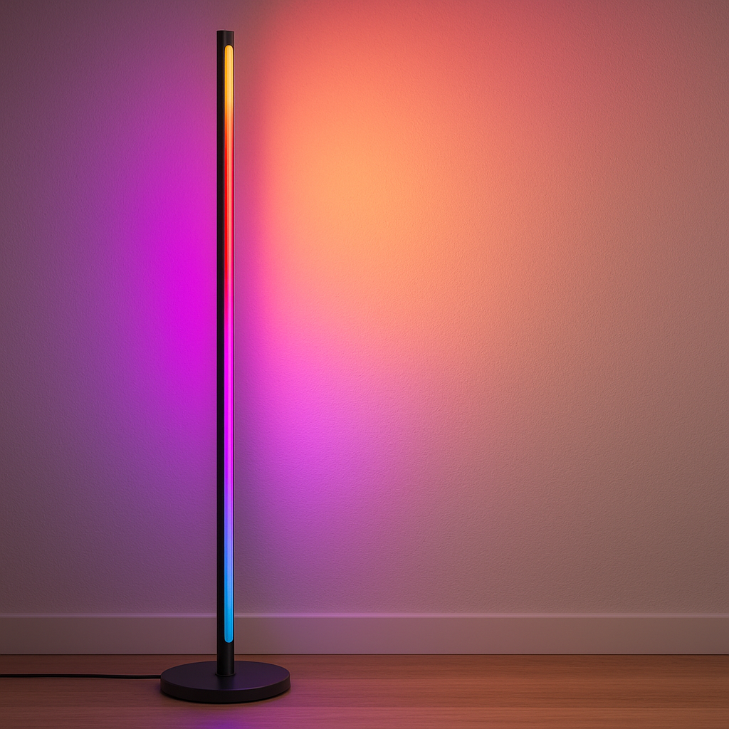 Lampa Philips RGBIC 142 cm, 13 moduri lumina, telecomanda, gradient si efecte dinamice