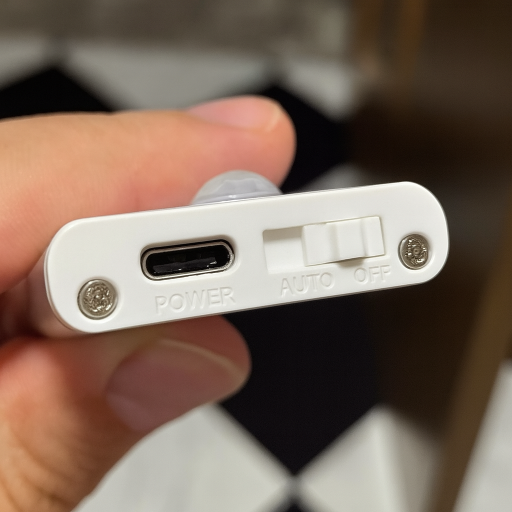 Lampa cu LED sub dulap S-Eye 200mm – Senzor de miscare, reincarcabila USB Type-C, 3 nuante de lumina (3000K-6500K)