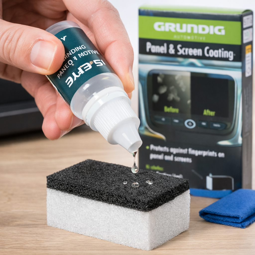 Kit curățare și protecție display auto Grundig cu burete și lavetă