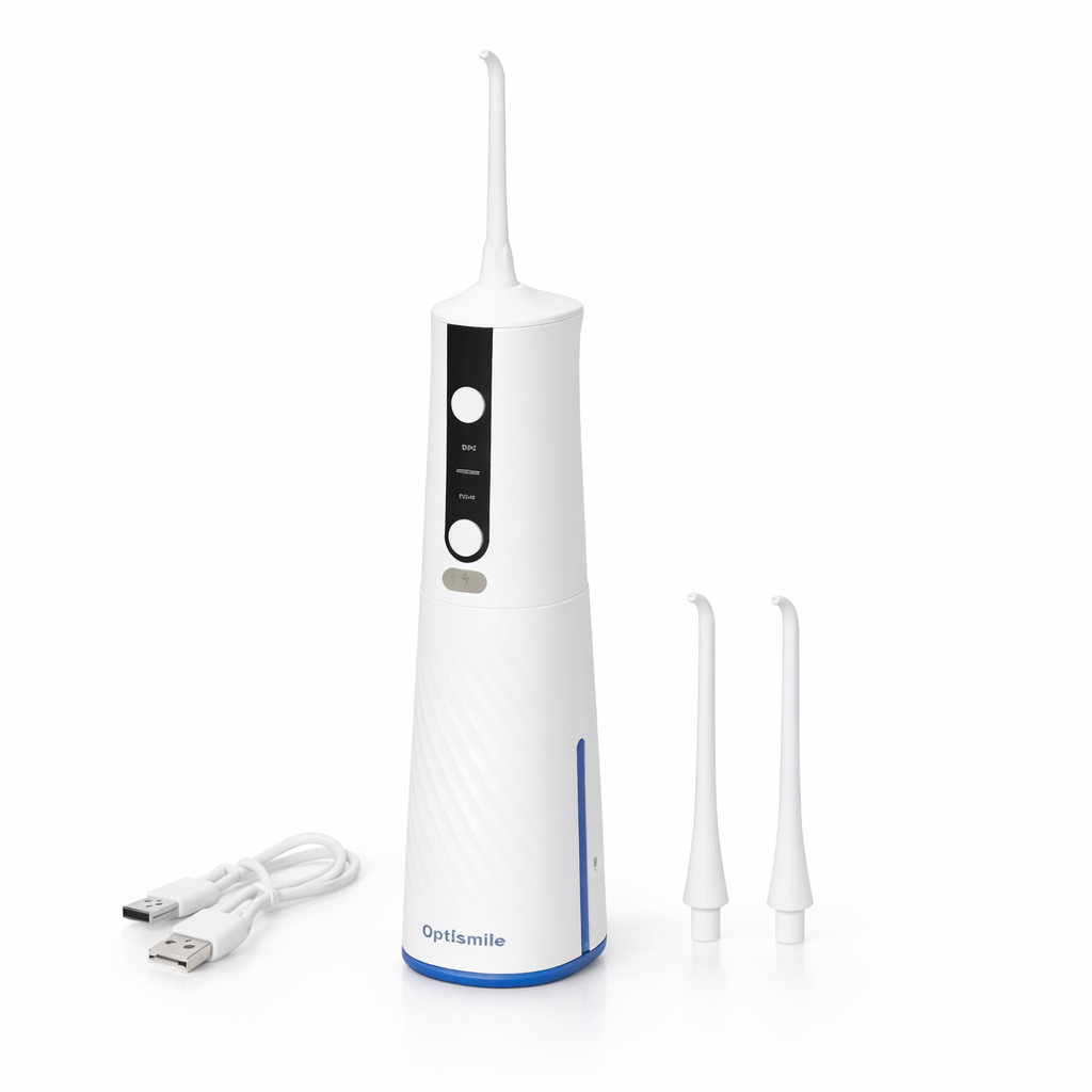Irigator Bucal S-Eye OptiSmile Portabil cu Jet de Apa, 3 Moduri, USB-C