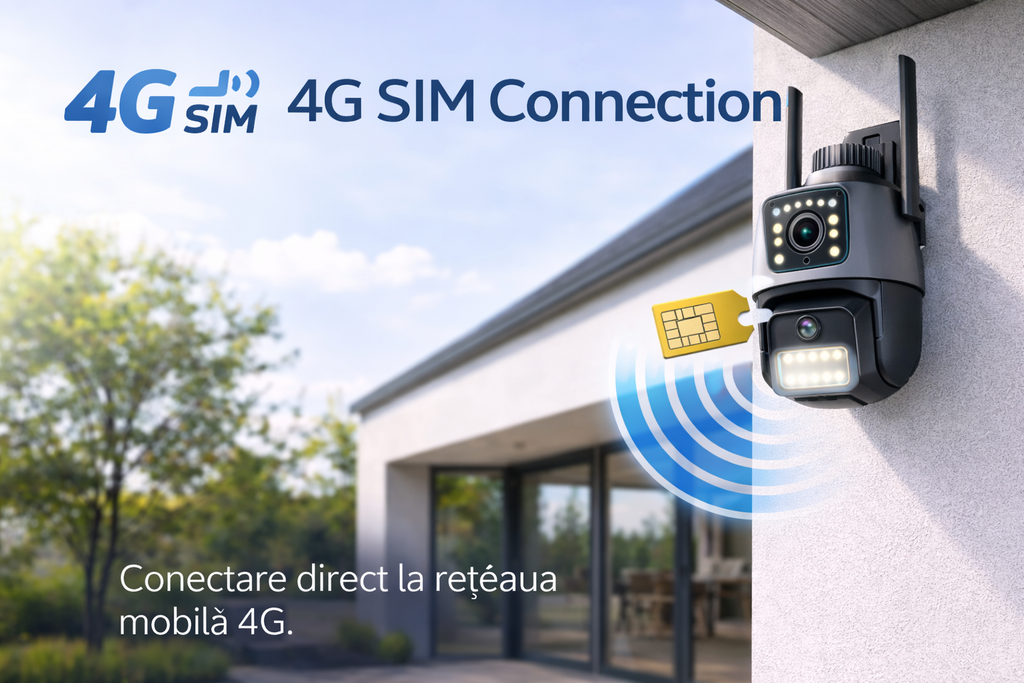 Cameră supraveghere S-Eye WiFi PTZ 6MP, zoom optic 10X, detectare persoane, vedere nocturnă color