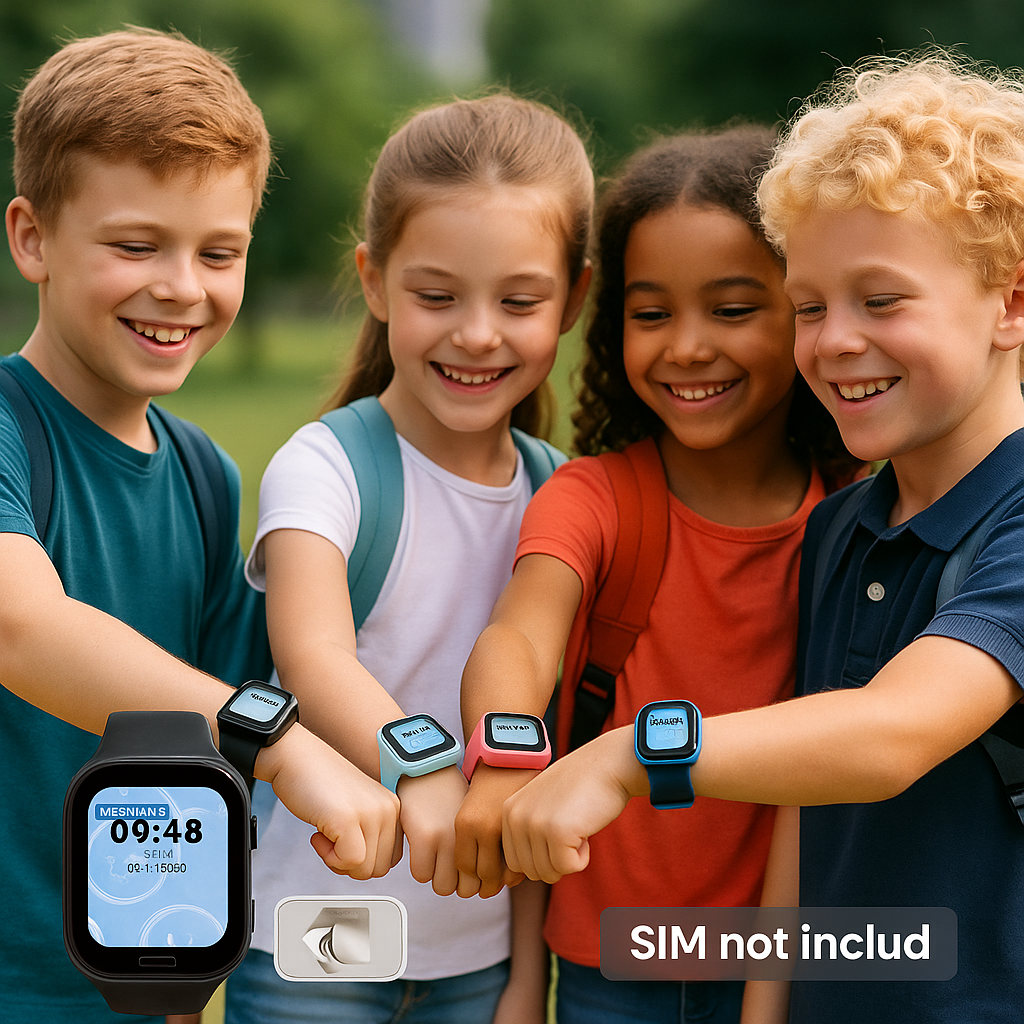 Smartwatch s-Eye pentru Copii cu GPS, Apel SIM și Localizare în Timp Real