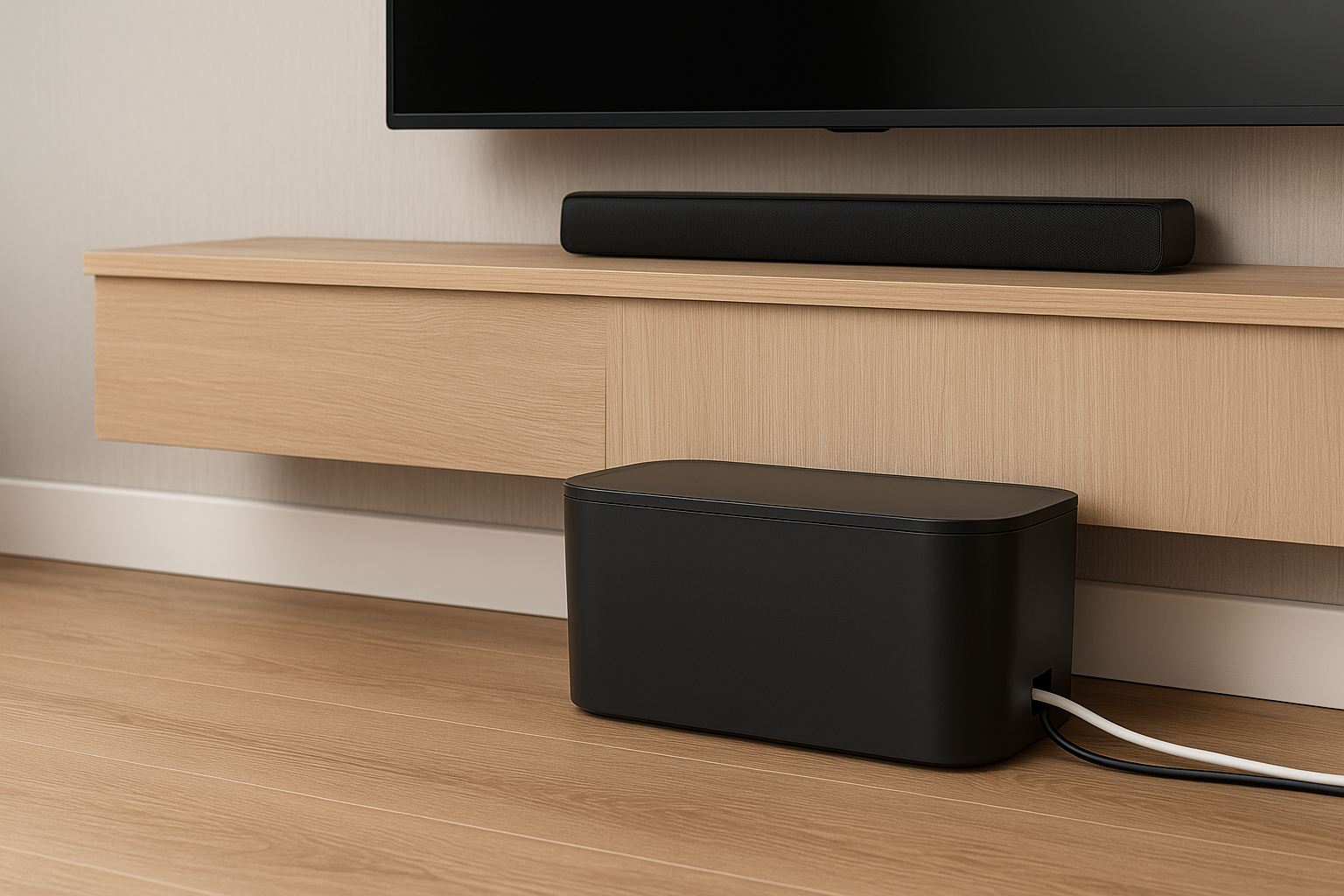 Cutie organizare cabluri S-Eye cu 5 prize USB-A USB-C și capac de protecție