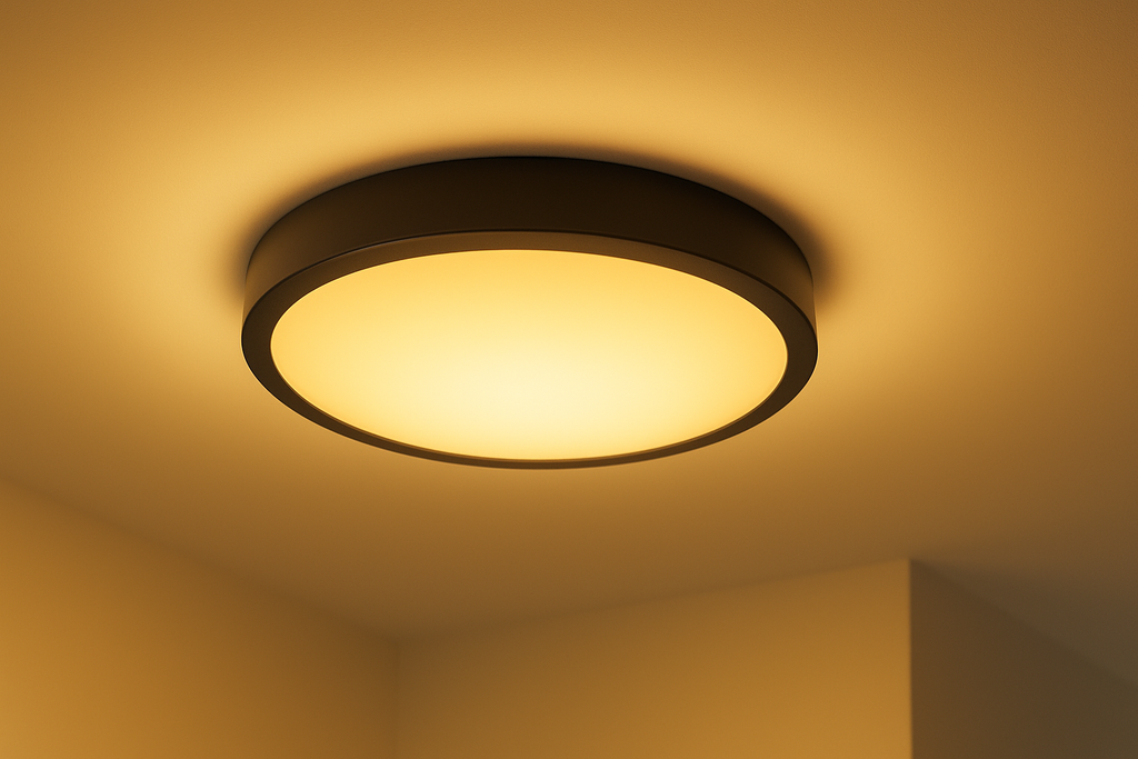 Plafoniera LED Philips CL200 Black, 10W, 1000 lm, 3000K, IP44, Ø24 cm