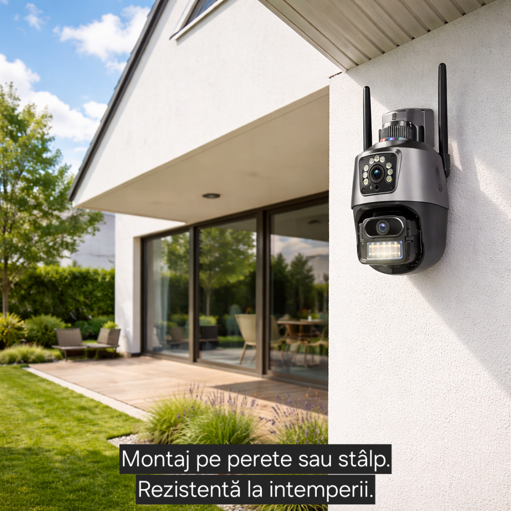 Cameră supraveghere S-Eye WiFi PTZ 6MP, zoom optic 10X, detectare persoane, vedere nocturnă color