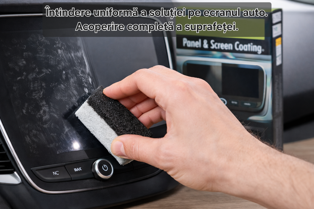Kit curățare și protecție display auto Grundig cu burete și lavetă