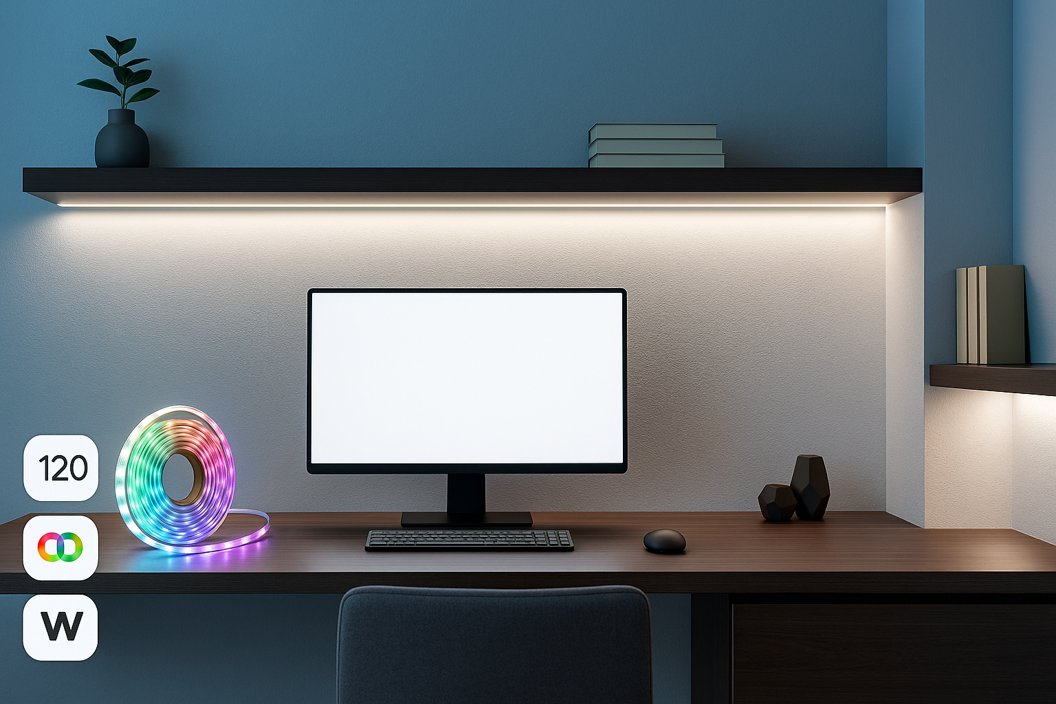 Bandă LED Philips RGB 5m, 24W, 1500 lm, telecomandă, 256 culori, iluminare ambientală