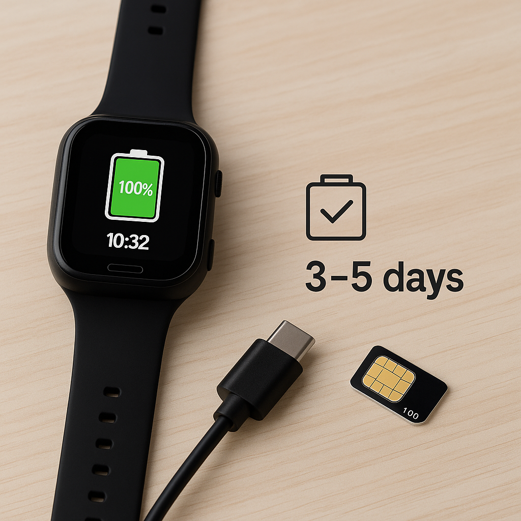 Smartwatch s-Eye pentru Copii cu GPS, Apel SIM și Localizare în Timp Real