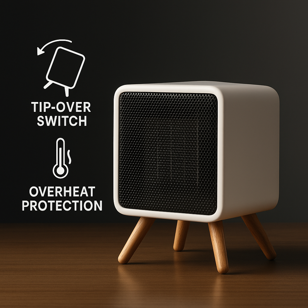 Încălzitor Ceramic S Eye 1500 W pentru camere de 10 până la 15 mp