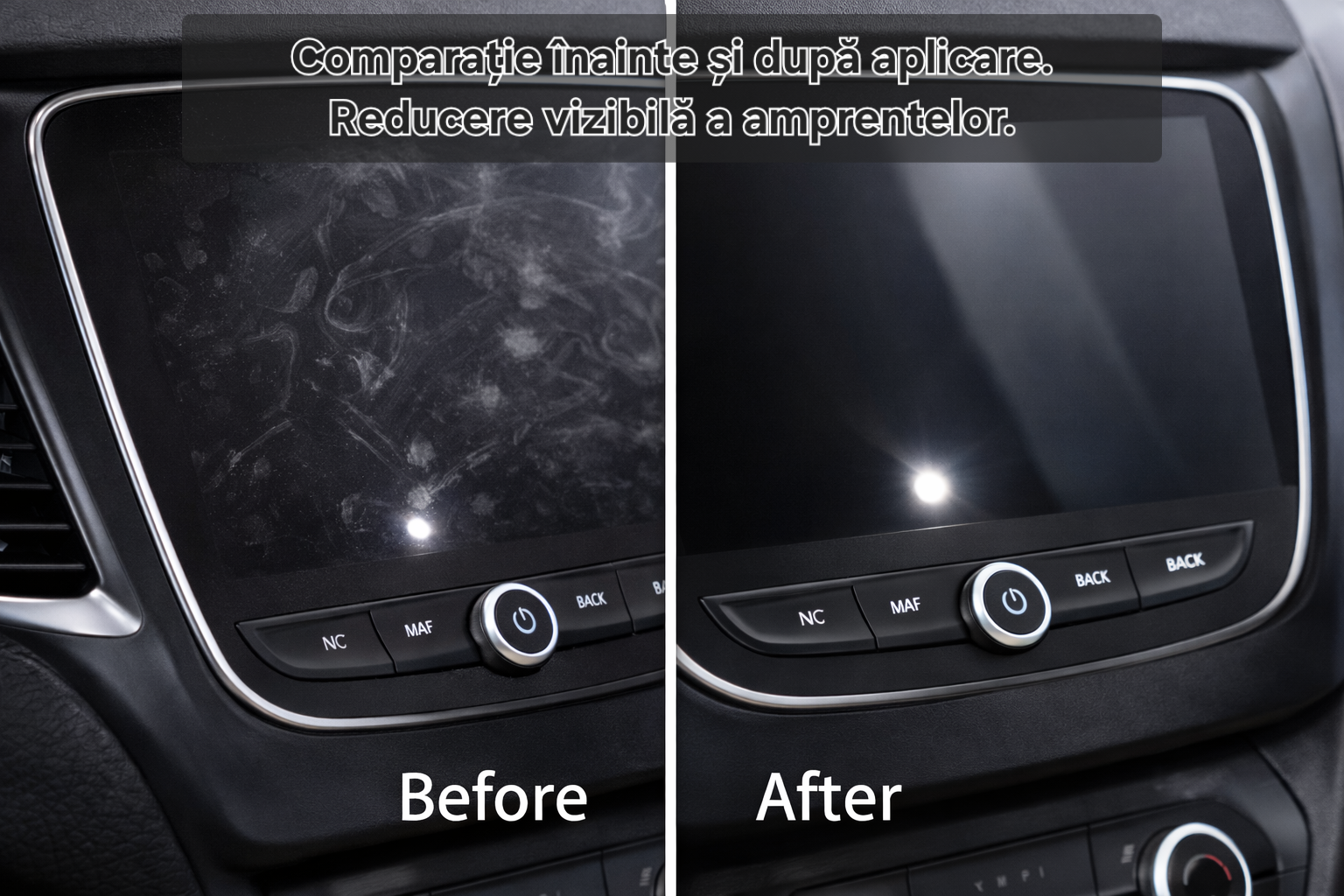 Kit curățare și protecție display auto Grundig cu burete și lavetă