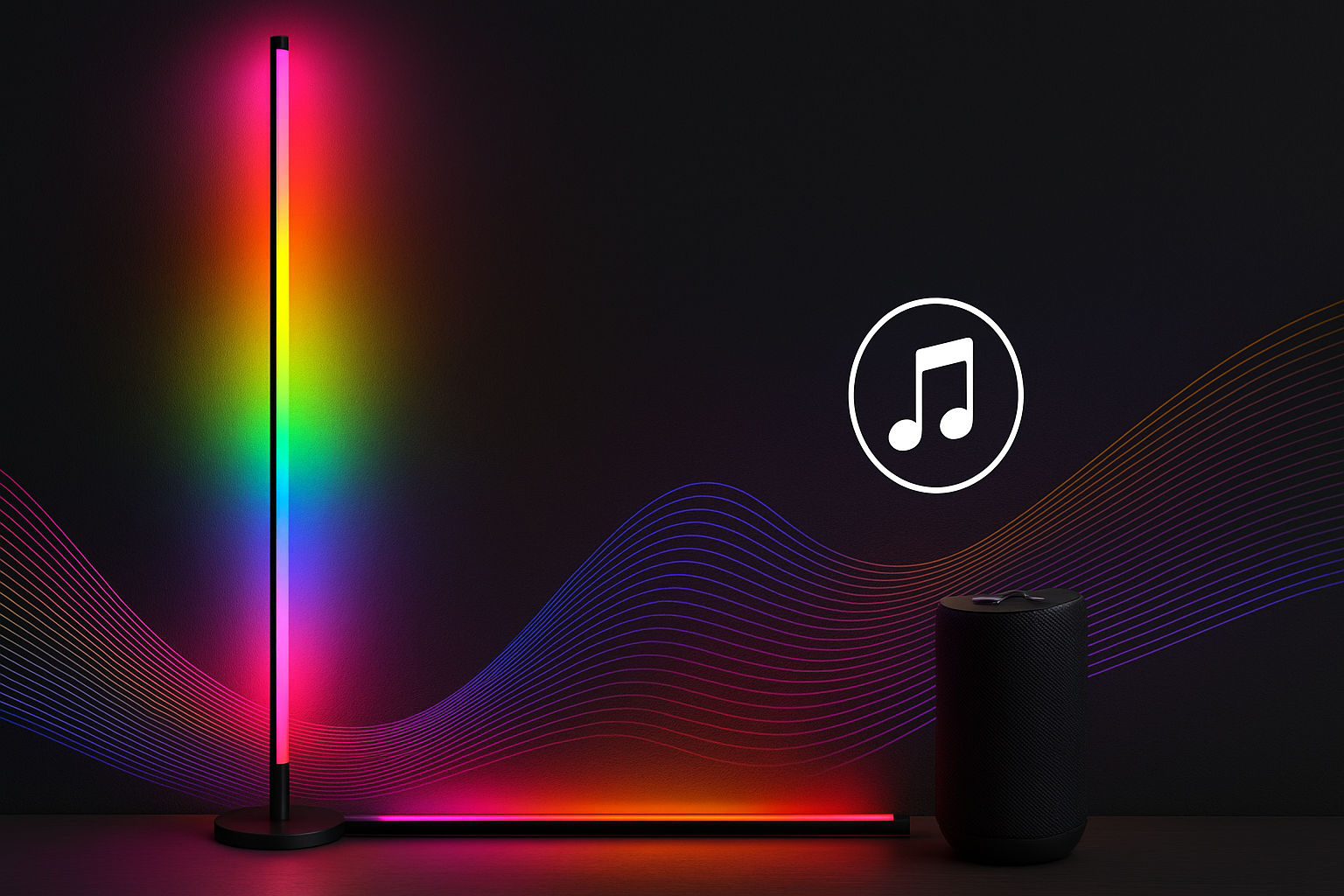 Lampa Philips RGBIC 142 cm, 13 moduri lumina, telecomanda, gradient si efecte dinamice