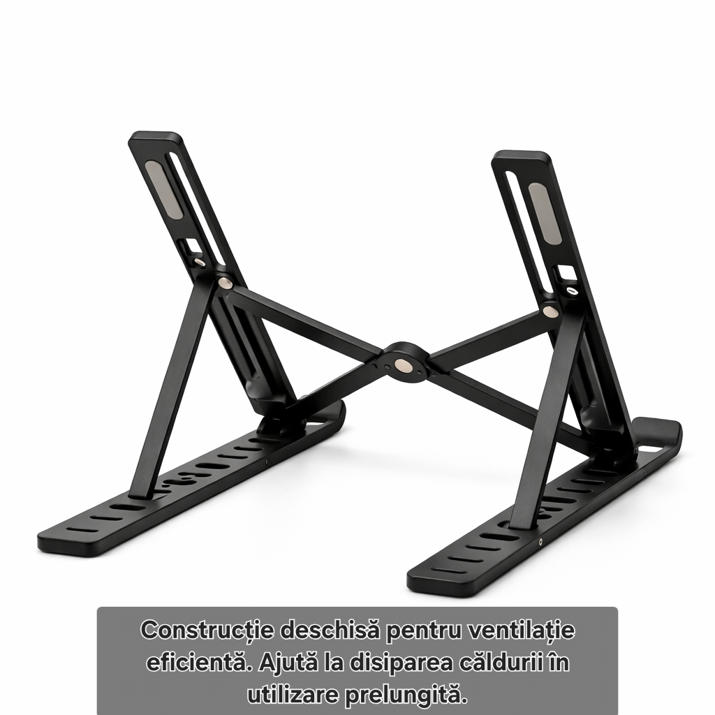 Suport laptop pliabil s-eye LAB31, reglabil 10 poziții, pentru laptop 13–15 inch