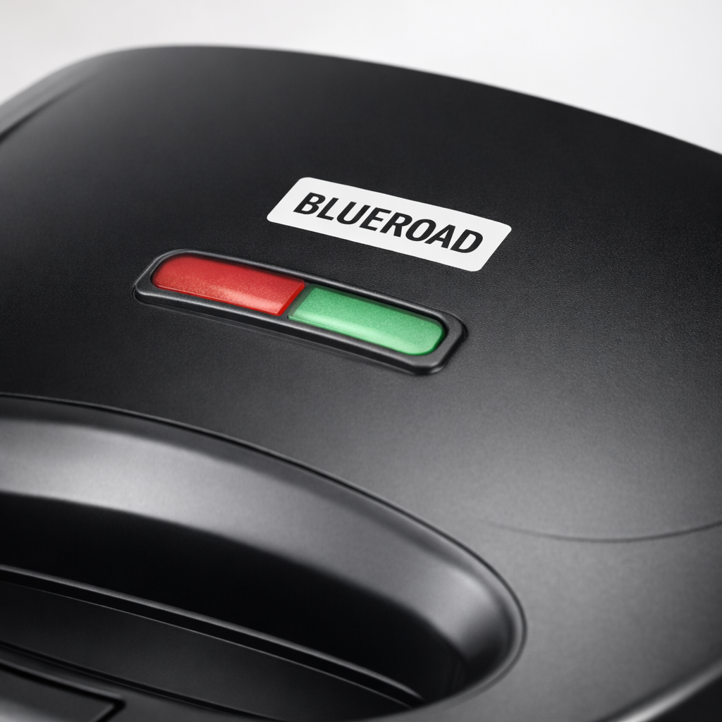 Sandwich Maker BLUEROAD BL 801, 750 W, plăci antiaderente, 2 sandvișuri, indicator luminos