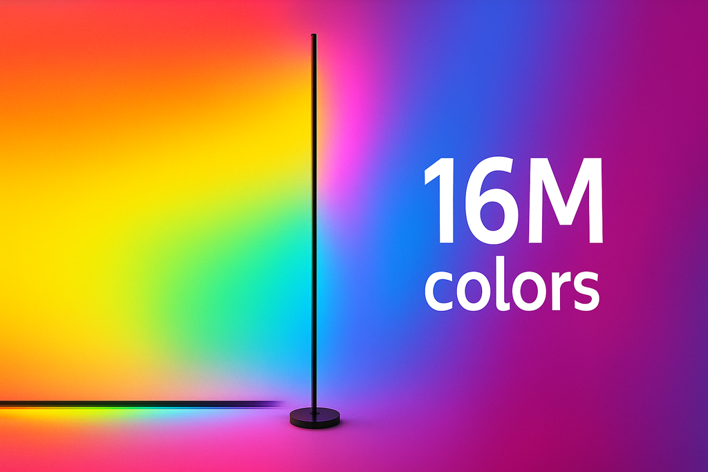 Lampa Philips RGBIC 142 cm, 13 moduri lumina, telecomanda, gradient si efecte dinamice