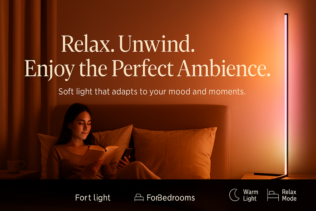 Lampa LED Grundig RGB 140 cm cu Telecomanda si Reactie la Muzica – Iluminare Inteligenta pentru Camera Moderna