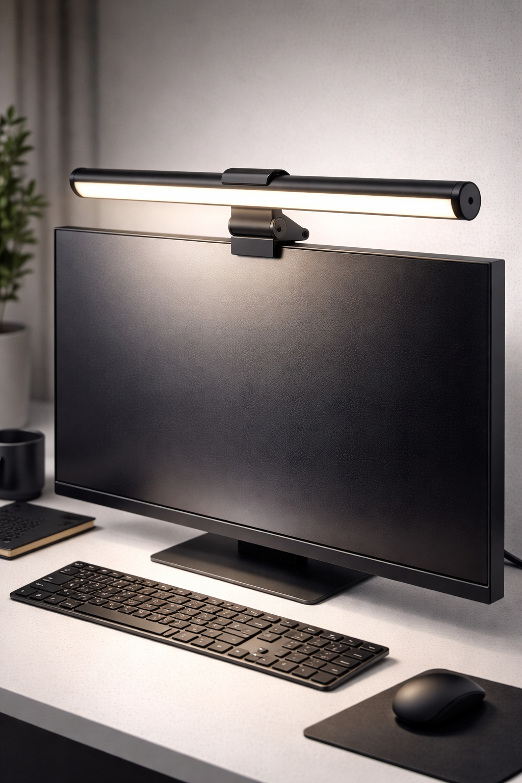 Lampa Monitor Laptop S-Eye Screen Bar LED 30cm, 130lm, 3 Moduri Lumina, Dimabila, USB-A, Negru