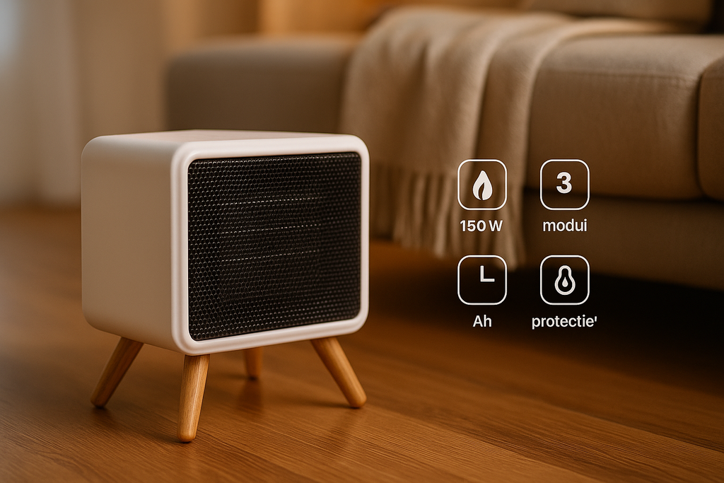 Încălzitor Ceramic S Eye 1500 W pentru camere de 10 până la 15 mp