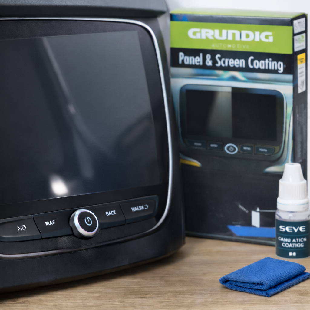 Kit curățare și protecție display auto Grundig cu burete și lavetă