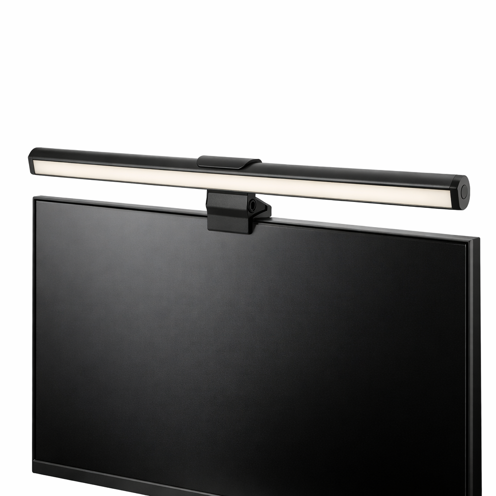 Lampa Monitor Laptop S-Eye Screen Bar LED 30cm, 130lm, 3 Moduri Lumina, Dimabila, USB-A, Negru