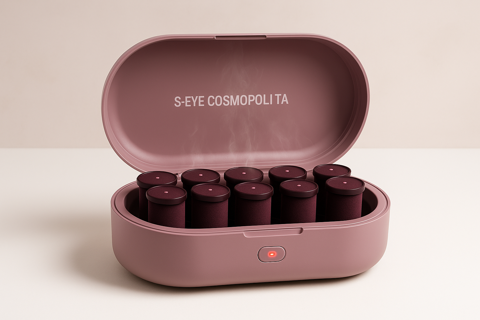 Set bigudiuri termine Cosmopolita s-eye Încălzite 430W cu 10 rol și mănușă anti-căldură