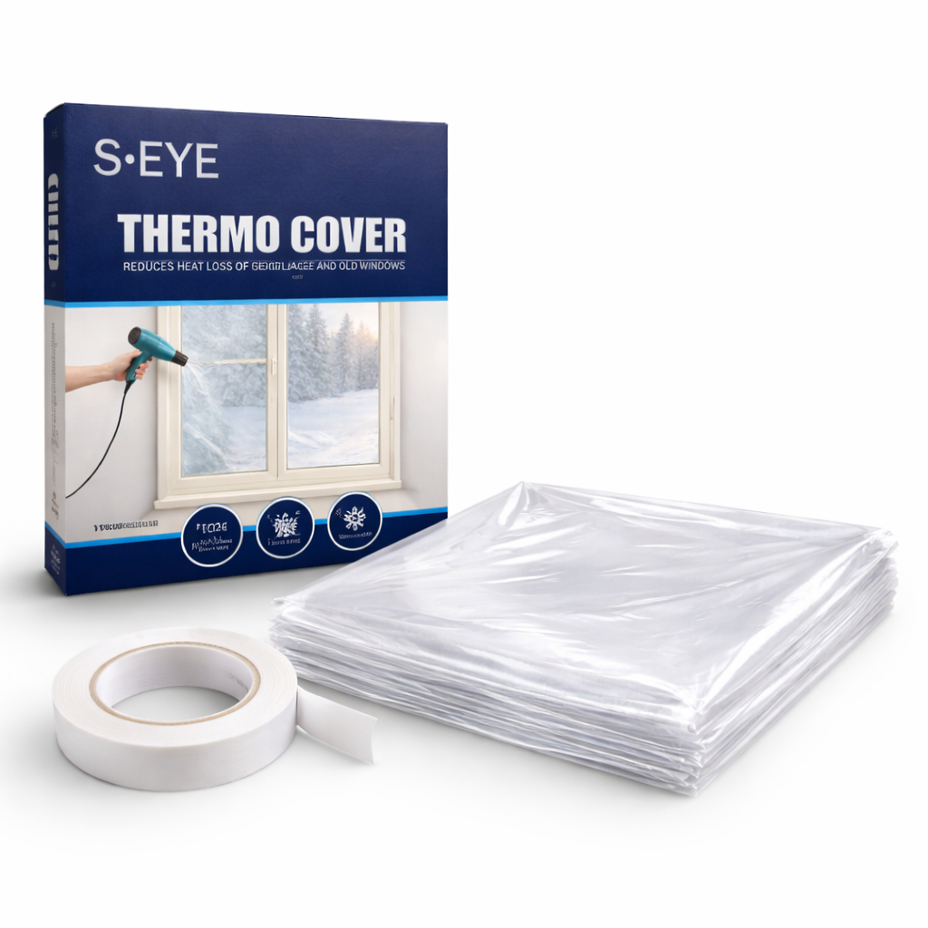 Folie izolatoare ferestre S-Eye 170 x 150 cm pentru reducerea pierderilor de căldură