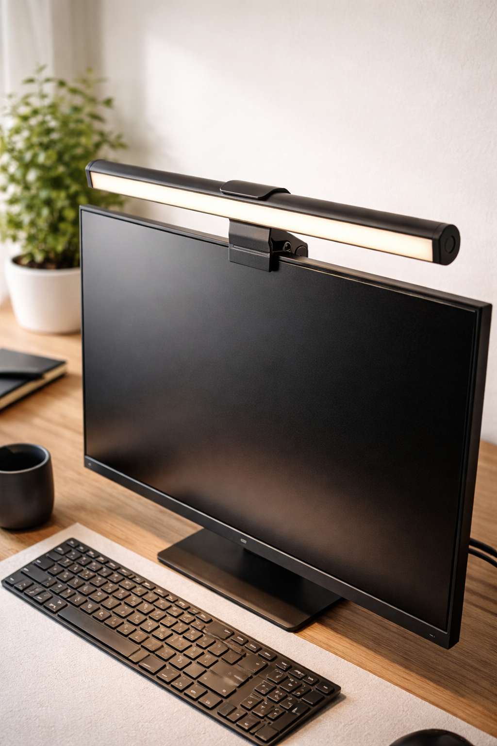 Lampa Monitor Laptop S-Eye Screen Bar LED 30cm, 130lm, 3 Moduri Lumina, Dimabila, USB-A, Negru