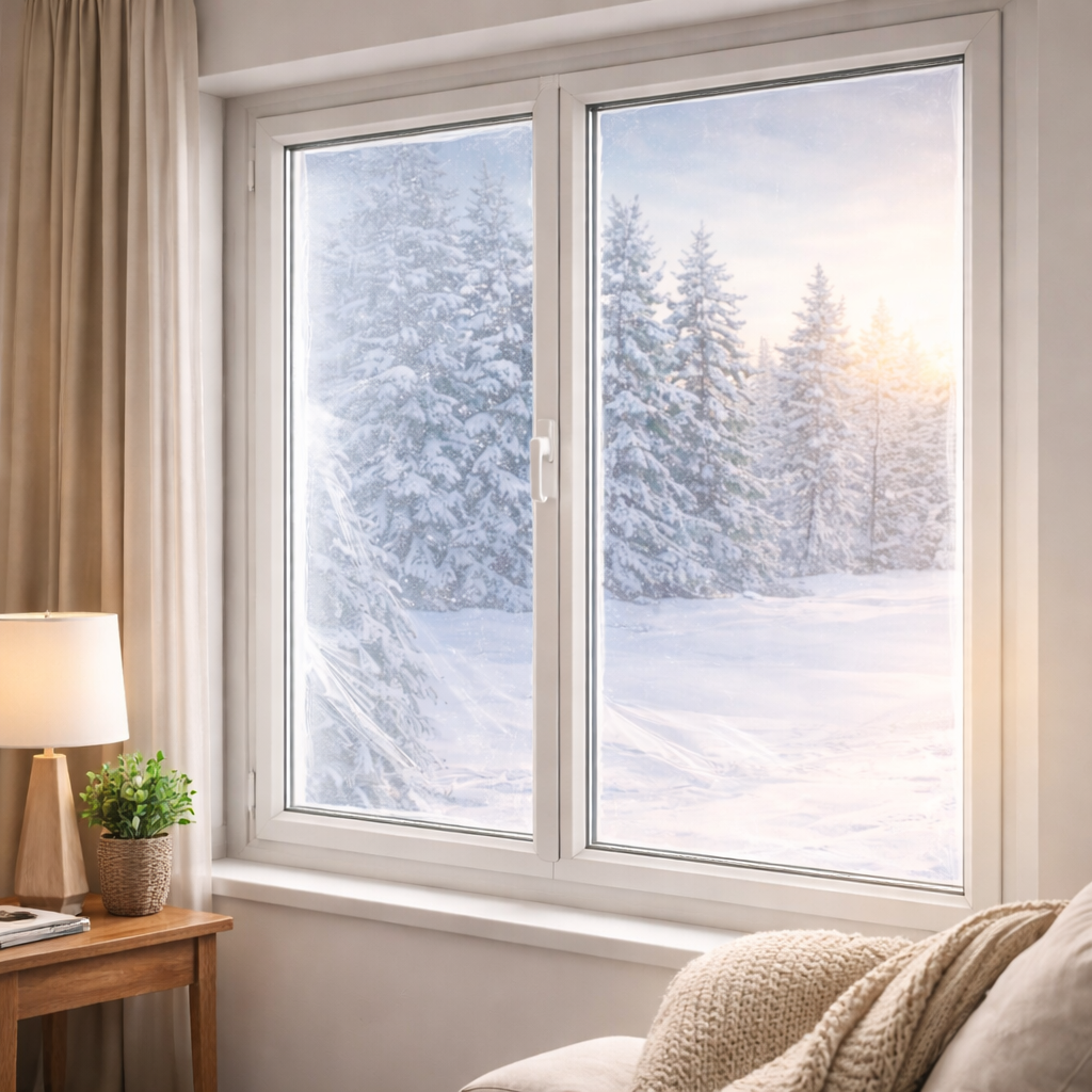 Folie izolatoare ferestre S-Eye 170 x 150 cm pentru reducerea pierderilor de căldură