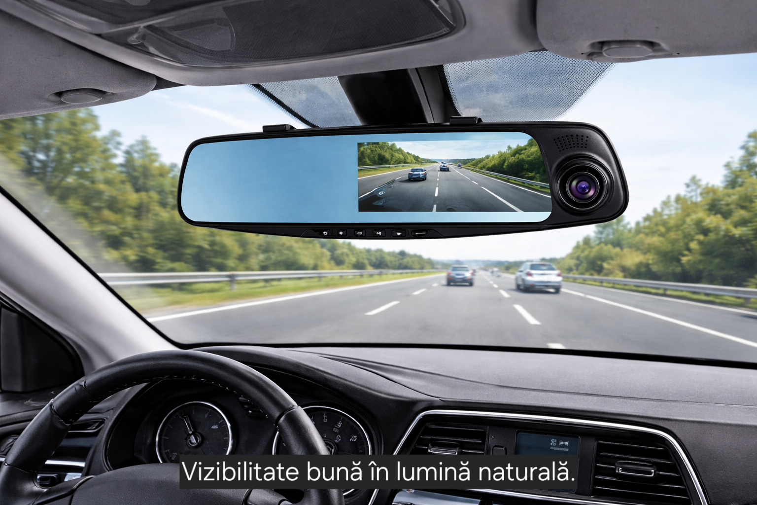 Camera  auto, oglinda DVR s-Eye față spate Full HD 1080p cu cameră marșarier