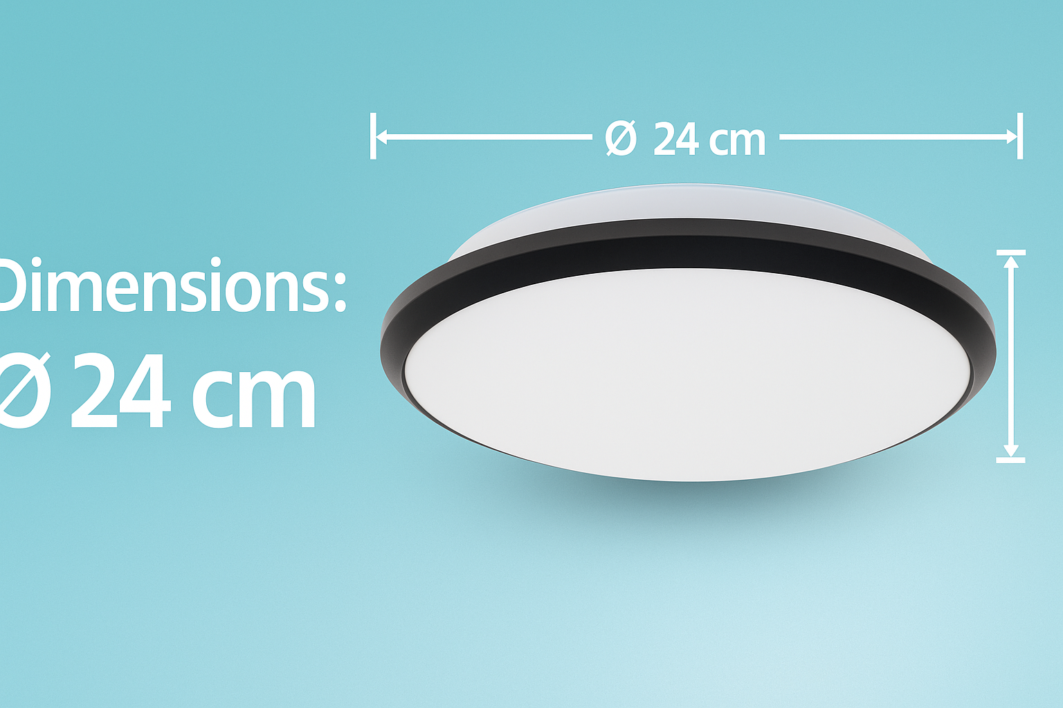 Plafoniera LED Philips CL200 Black, 10W, 1000 lm, 3000K, IP44, Ø24 cm