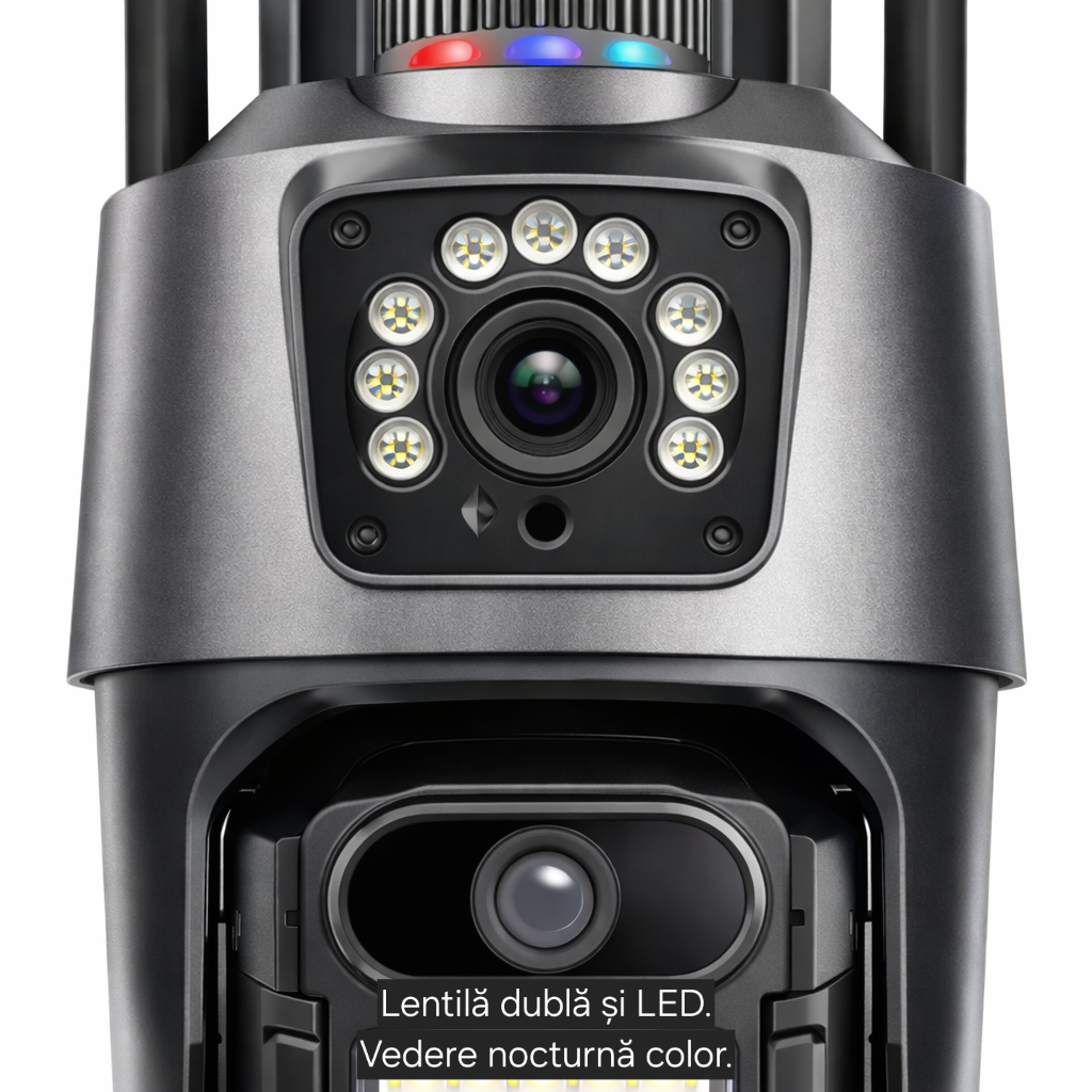 Cameră supraveghere S-Eye WiFi PTZ 6MP, zoom optic 10X, detectare persoane, vedere nocturnă color