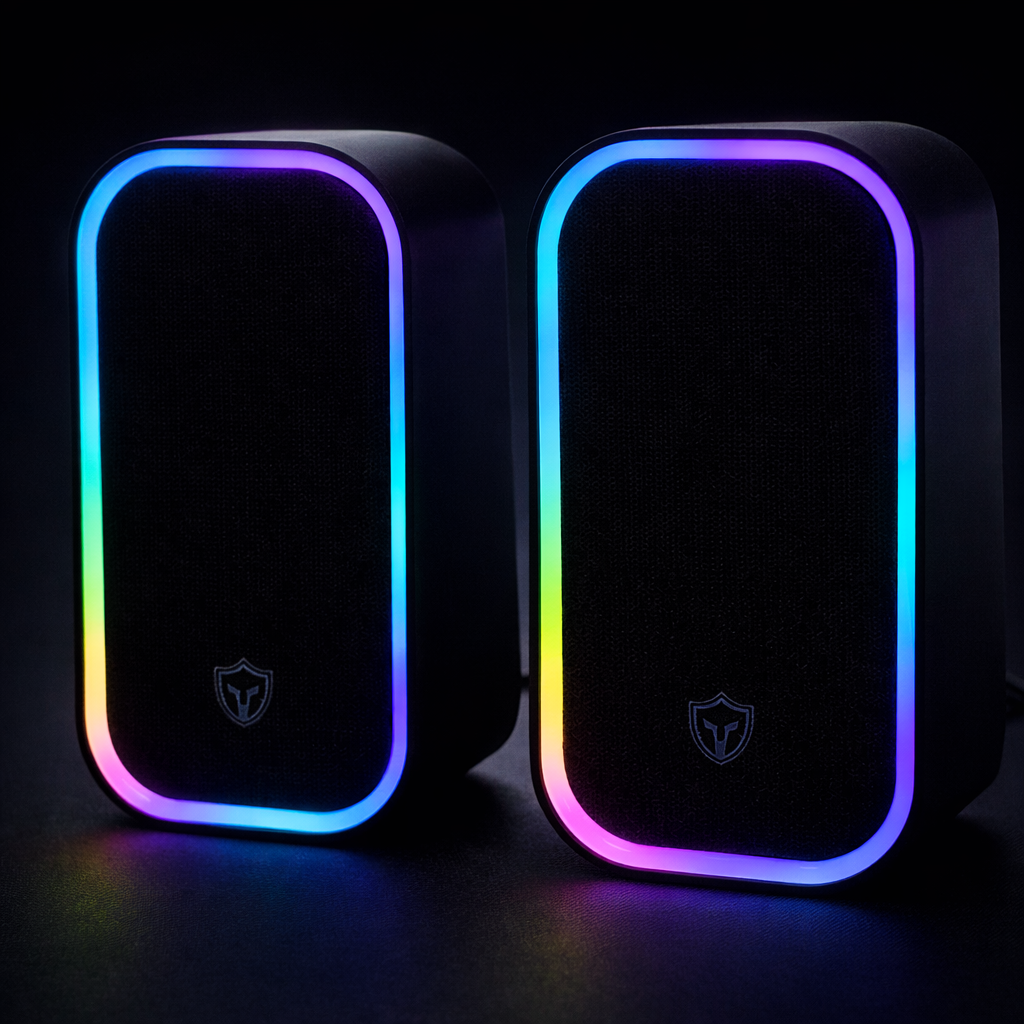 Boxe PC Gaming S Eye Battletron RGB, 10 W RMS, USB, Jack 3.5 mm