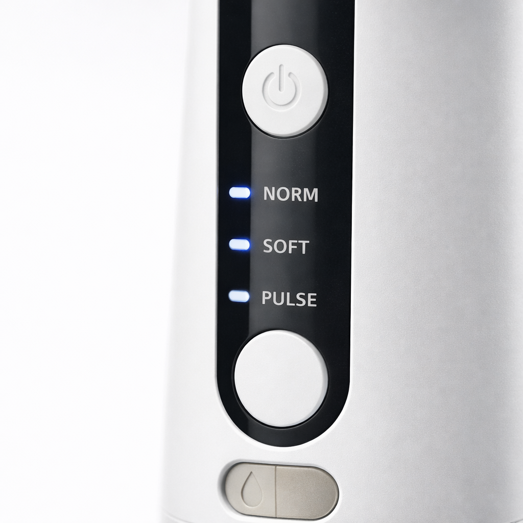 Irigator Bucal S-Eye OptiSmile Portabil cu Jet de Apa, 3 Moduri, USB-C