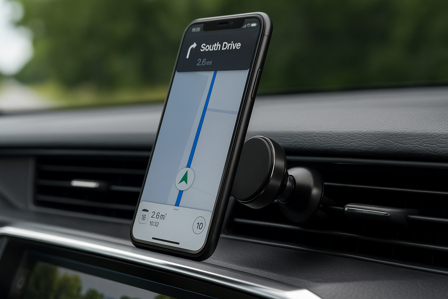 Suport auto magnetic S-Eye pentru telefon, prindere pe grila de ventilatie, rotire 360