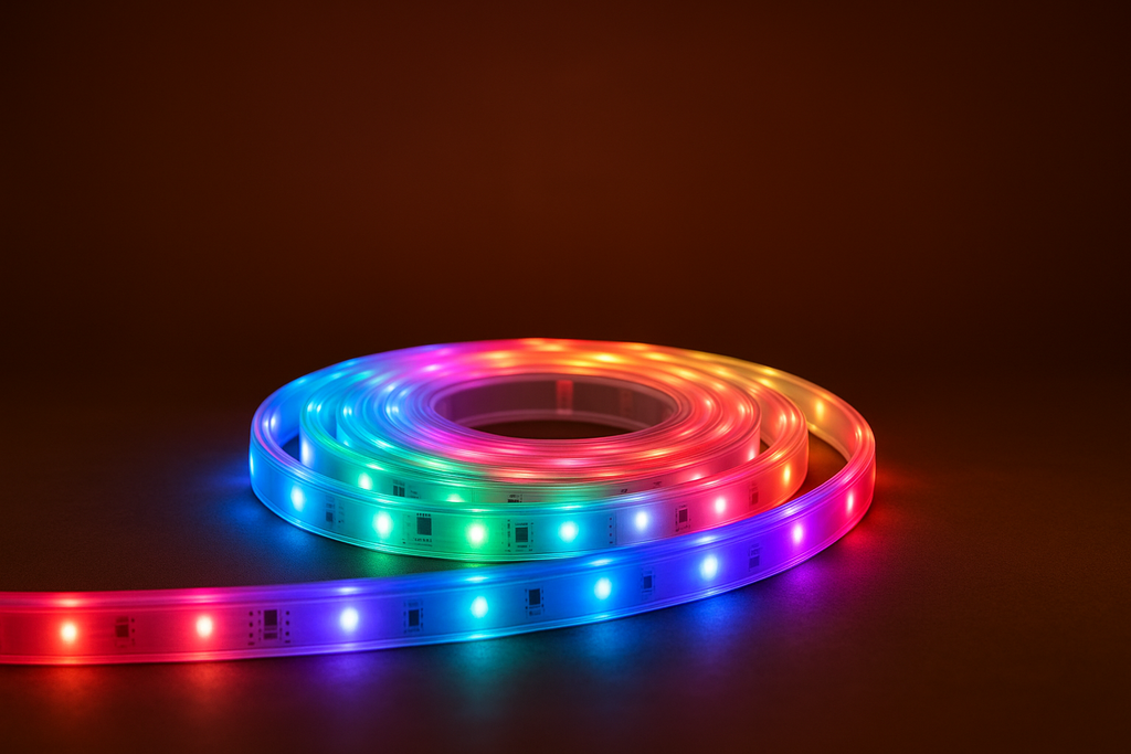 Bandă LED Philips Exterior 5 m RGB 1500 lm cu Telecomandă și Protecție IP44