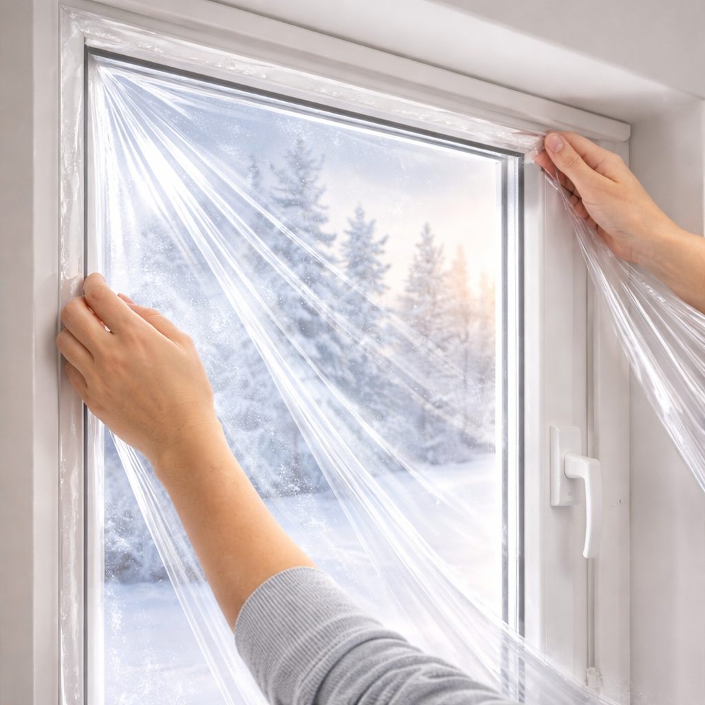 Folie izolatoare ferestre S-Eye 170 x 150 cm pentru reducerea pierderilor de căldură