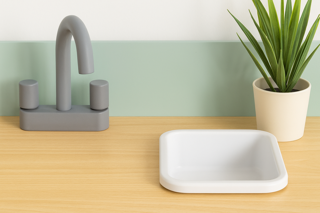 Bucătărie din Lemn S-Eye pentru Copii 60x30x93 cm cu 8 Piese și Accesorii FSC