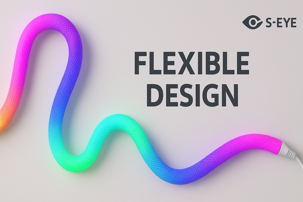 S-Eye Tub luminos RGB 2.5 m cu material textil flexibil si control remote