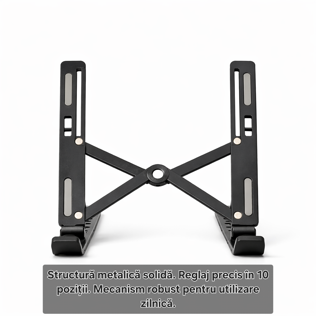 Suport laptop pliabil s-eye LAB31, reglabil 10 poziții, pentru laptop 13–15 inch