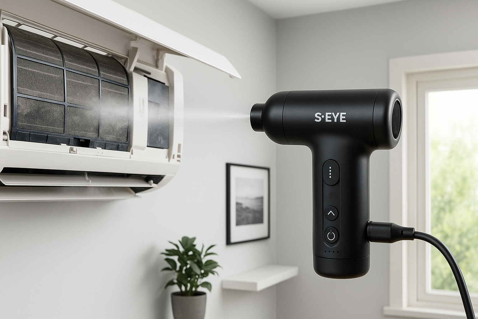 Suflanta S-Eye Turbo 8V 110000 RPM USB-C cu Set Accesorii pentru Curatare Profesionala