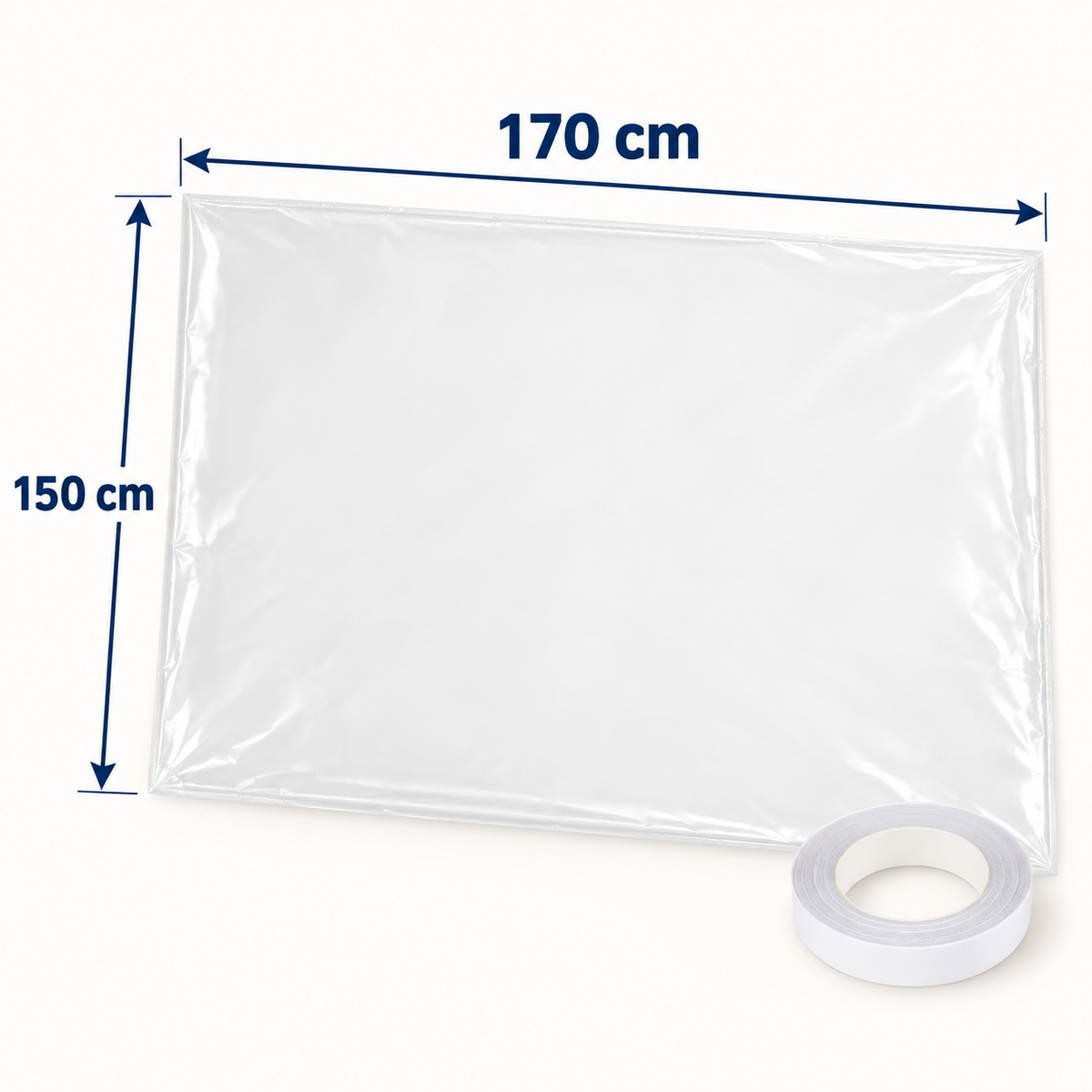 Dimensiuni folie izolatoare ferestre 170 × 150 cm