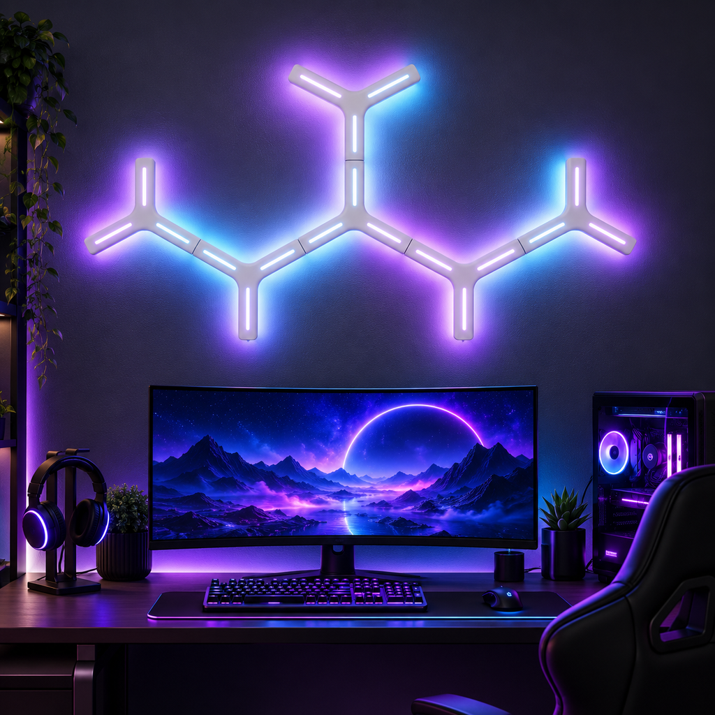 Iluminat de perete 3D gaming, imagine luxury
