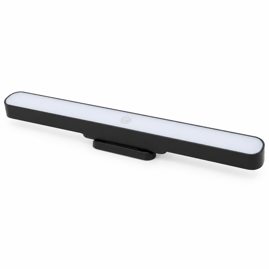 Lampă LED Grundig neagră 38 cm pe fundal alb