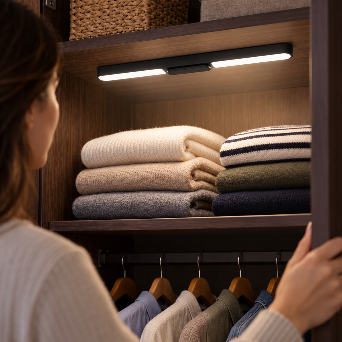 Lampă Grundig iluminând dulapul când se deschide